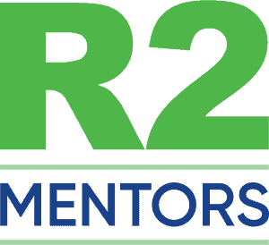 logotipo de mentores r2 a todo color
